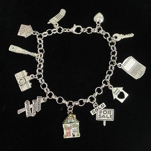 Real Estate Agent Charm Bracelet Realtor Gift